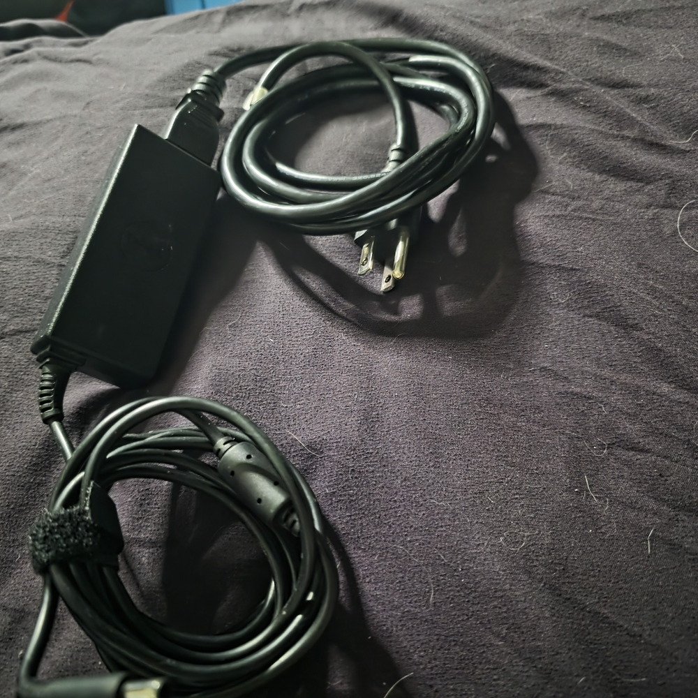 Black Power Adapter with Cable